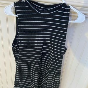 Stripped Black Dress